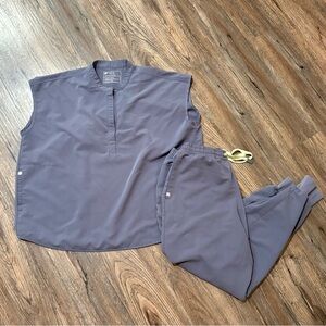 Figs Technical Collection Space Navy Scrub Set